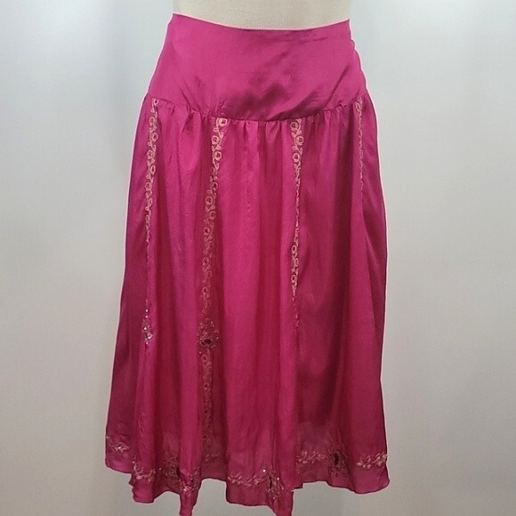 HALE BOB Sequin Boho Flowy Skirt size L - Picture 1 of 9
